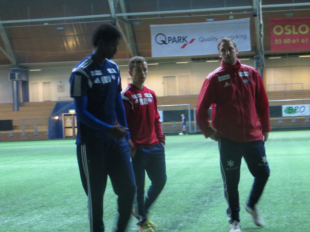 Moussa Nije, Eirik Bjærke og Johannes Moesgaard.