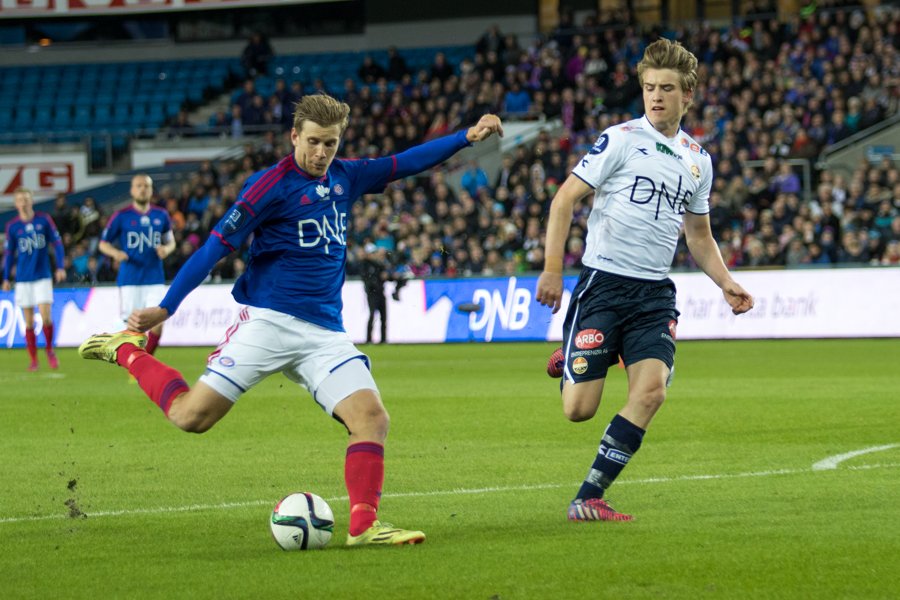 Niklas Gunnarssons 3-1-mål mot Strømsgodset tidligere i år skulle vise seg å bli hans siste for klubben - i denne omgang. Foto: grydis.no