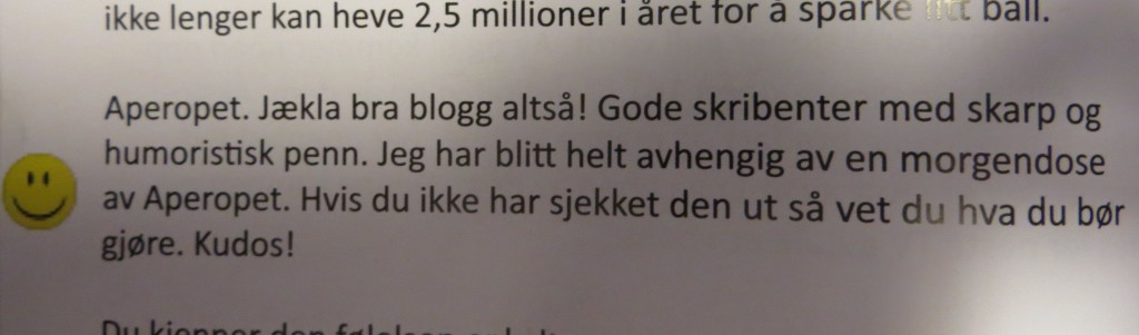 Takk, gutter. Vi elsker dere også!