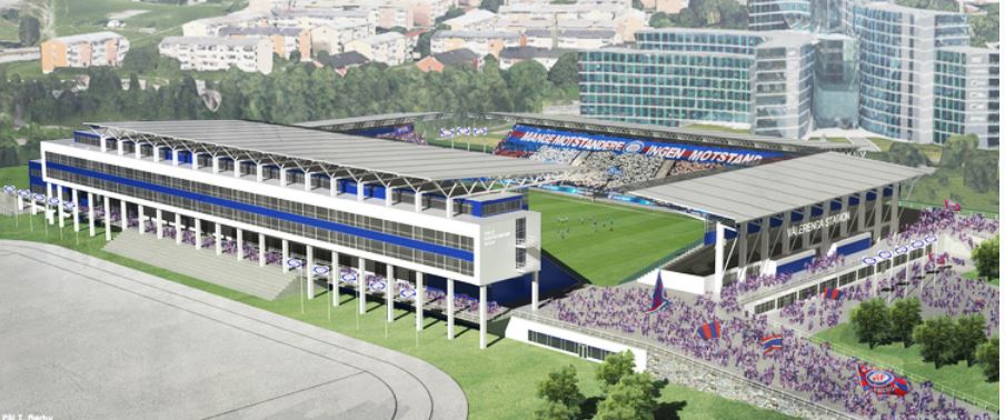 Vålerengas nye stadion. 