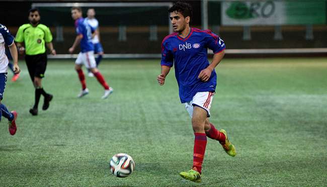 Mortadha Alkanany - målscorer mot Stabæk 2. Foto: vif-fotball.no. 