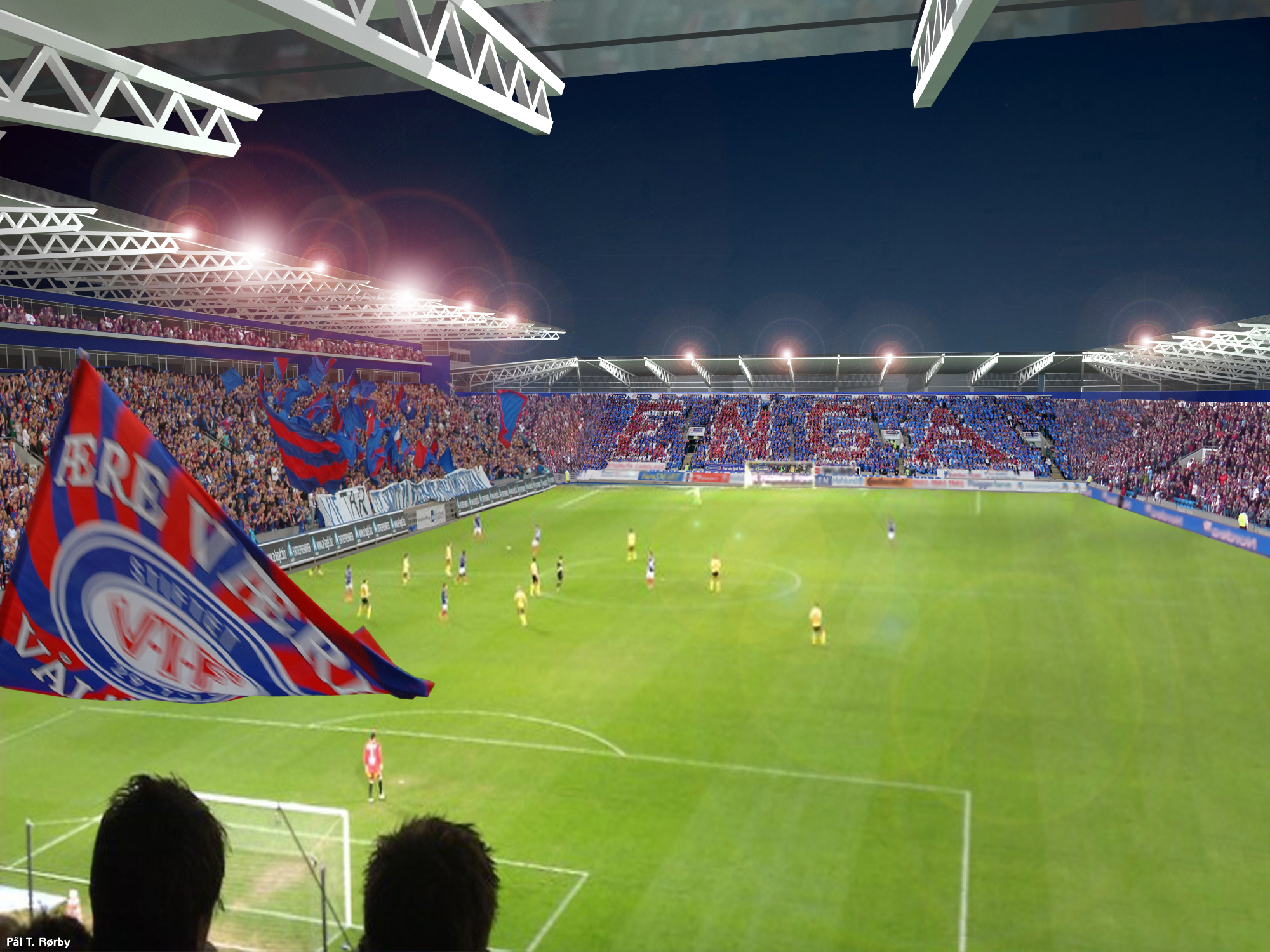 Bilde av Vålerenga Stadion med tilskuere