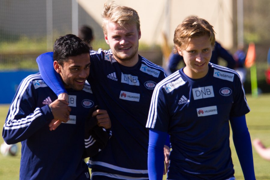 Ghayas Zahid, Herman Stengel og Mathias Totlant på La Manga i februar 2015. Foto: grydis.no. 