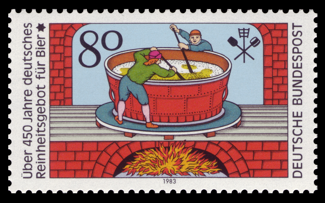Tysk frimerke fra 1983 som markerte renhetsloven