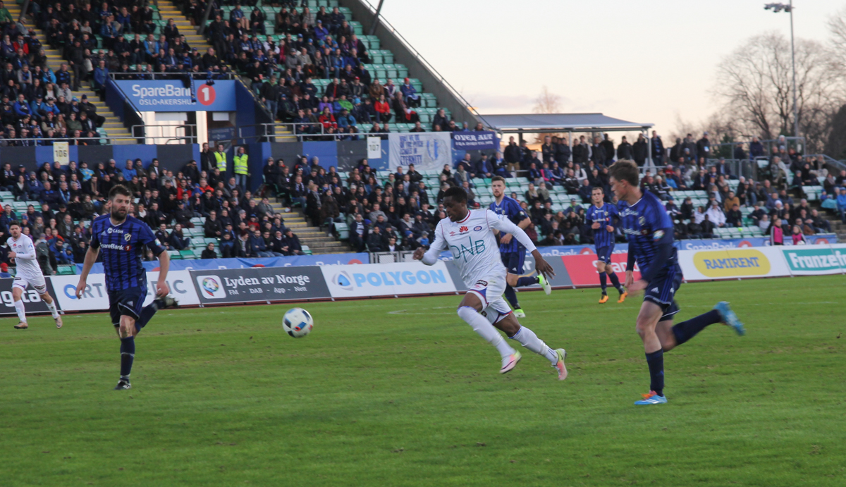 Deshorn Brown kjempet mye og godt mot Stabæk. Foto: Line Svalastog.