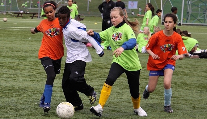 I dag er det Fargerik Fotball på Valle. Foto: vif-fotball.no