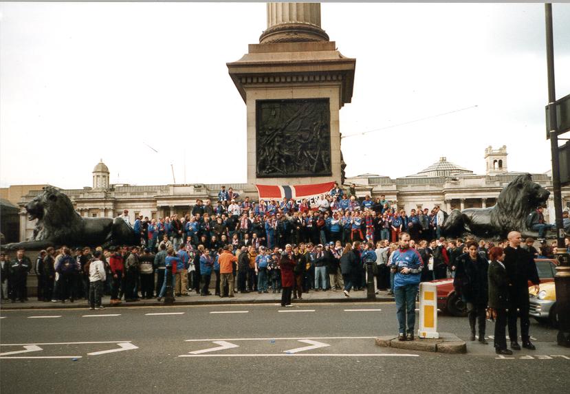 Trafalgar Square, 1999. Foto: Klanen